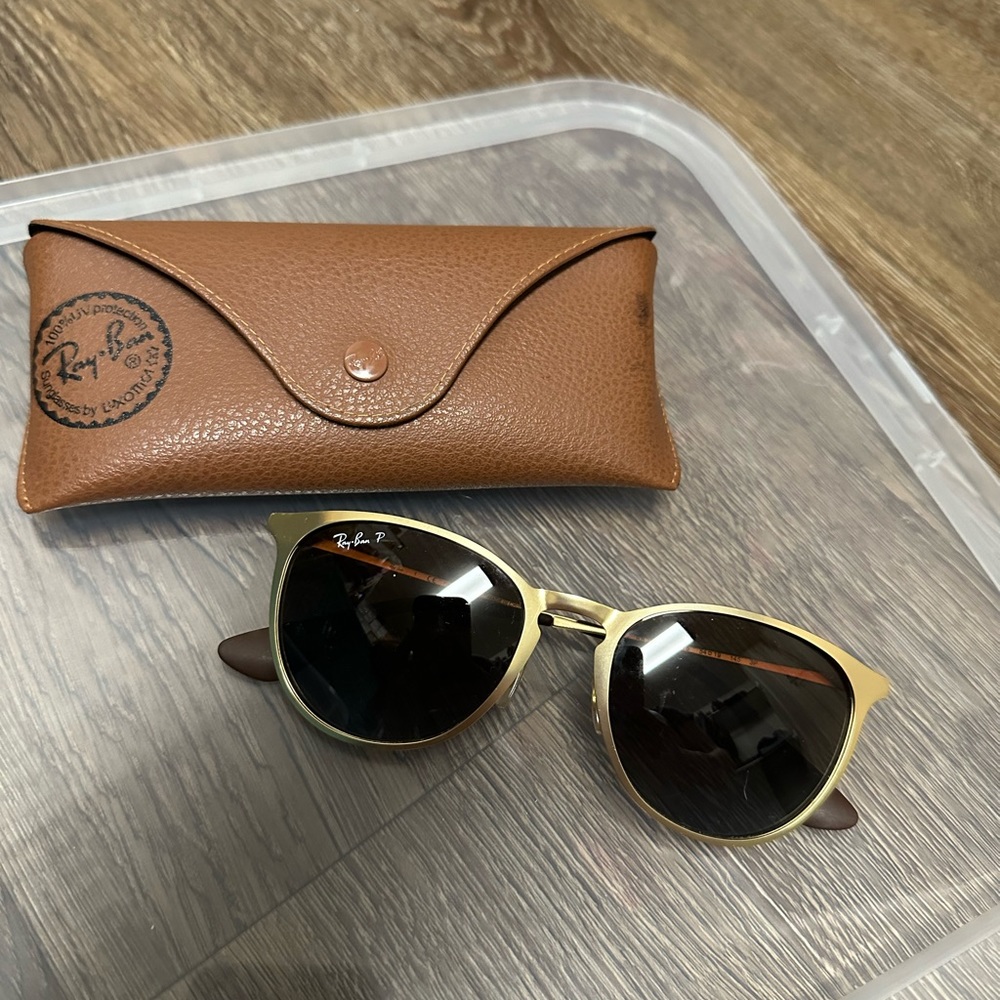 Rayban with Gold Frames